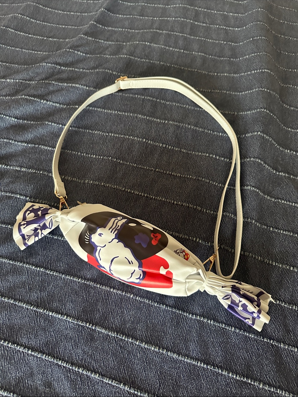 Chinese White Rabbit Candy Crossbody Bag
